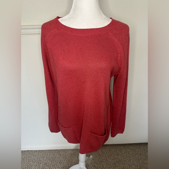 J.Jill Red Knit Sweater size S - Picture 1 of 8